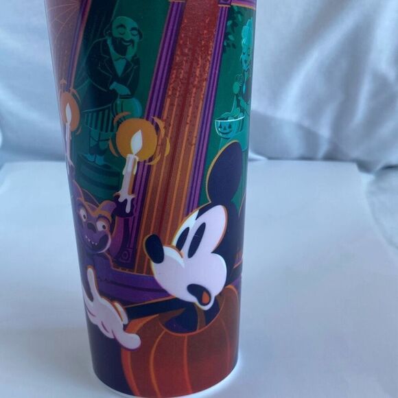 Disney Parks Halloween 2022 Haunted Mansion Micky and Minnie Tumbler - Picture 1 of 9